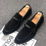 Men's Suede leather Loafers classic Moccasins Leather Casual Outdoor Driving Flats Shoes Mart Lion   