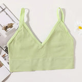 Seamless Bra Sports Bras For Women U-shape Back Crop Tops Female Bralette C Lingerie Brassiere Women MartLion light green One Size XL