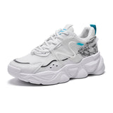 Luxury Men's Casual Shoes Hip Pop Sneakers Adult Sport Trainers Mesh Chaussure Homme Zapatillas Mart Lion White 39 