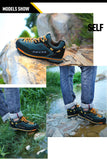  Men's Leather Boots Non-slip Breathable Leather Sneakers Outdoor Waterproof Snow Autumn Durable Hiking Work Shoes MartLion - Mart Lion