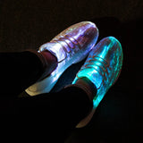 Luminous Sneakers Glowing Light Up Shoes for men women shoes White LED Sneakers Flashing Shoes with Light for Adult MartLion