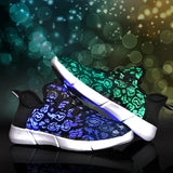 Luminous Sneakers Glowing Light Up Shoes for men women shoes White LED Sneakers  Flashing Shoes with Light for Adult