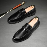 Genuine Leather Footwear Brand Luxury Men's Casual Driving Designer Loafers Moccasins Wedding Dress Shoes Mart Lion   