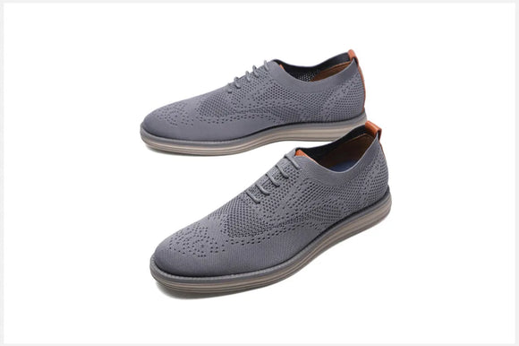 Knitted Mesh Casual Shoes Lightweight Smart Casual Shoes Office Work Footwear Men Shoes MartLion   