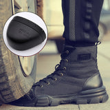 Safety Shoes Boots Men's Military Outdoor Work Steel Toe Velvet Winter Puncture-Proof MartLion   
