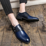 Wedding Formal Shoes Men's Leather Oxfords Slip On Party Dress Zapatos Hombre Mart Lion   
