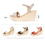 Bling Street Style Platform Wedges Shoes Summer Elegant Beach High Heels Sandals for Women Office MartLion   