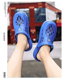 Men's Summer Shoes Sandals Holes Hollow Breathable Flip Flops Clogs Beach Slippers Zapatos Mart Lion   