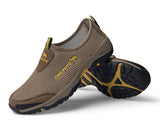 Summer Mesh Shoes Men's Sneakers Lightweight Breathable Walking Footwear Slip-On Casual Mart Lion   