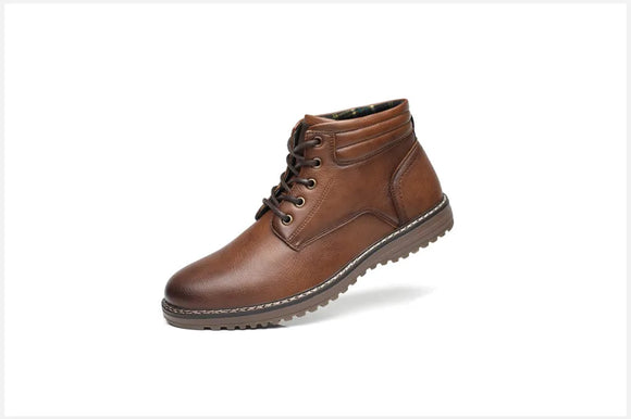 Winter Men Boots Lace Up Winter Shoes Lightweight Smart Casual Boots Ankle Boots Office Work Casual MartLion
