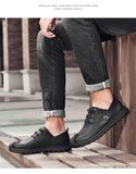Men's Shoes Split Leather Casual Driving Moccasins Slip On Loafers Flat Mart Lion   
