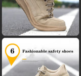 Work Safety Shoes Men's Indestructible Women Work Steel Toe Boots Anti-smashing Anti-piercing Construction Sneakers MartLion   