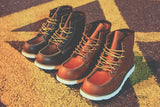 Vintage Men's Boots Lace-Up Genuine Leather Wing Handmade Work Travel Wedding Ankle Casual Boots MartLion   