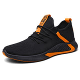 Men's Harajuku Lazy Shoes Breathable Sneakers Mart Lion Orange 6.5 