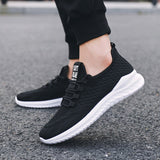Air Mesh Men's Soft Casual Shoes Non-slip Breathable Outdoor Sport Sneakers Bounce Walking Travel Footwear Mart Lion   