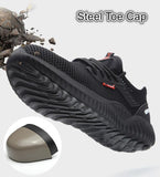 Indestructible Shoes Men's Safety Work with Steel Toe Cap Puncture-Proof Boots Lightweight Breathable Sneakers Mart Lion   