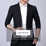 Spring Autumn Suits Men's Smart Casual Slim Fit Korean Solid Color Suits Professional Wear Blazer Jacket Mart Lion   