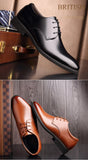 Men's Cowhide Leather Shoes British Soft Leather Man Split Leather Dress Shoes MartLion   