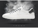 100% Genuine Leather Shoes Men's Sneakers White Cow Leather Casual Breathable MartLion   