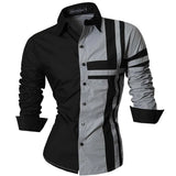 Spring Autumn Features Shirts Men's Casual Shirt Long Sleeve Casual Shirts MartLion K014-Gray US S CHINA