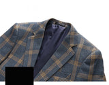 Plaid Designs Lapel Men's Suit Tailor Made Groom Tuxedos Wedding 3 Piece Suits Blazer (Jacket+Pants+Vest) Mart Lion   