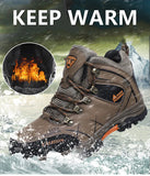Men's Winter Snow Boots Waterproof Leather Sneakers Super  Warm Men's Boots Outdoor Hiking Work MartLion   