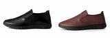 Summer Men's Leather Shoes Slip-On Casual Moccasins Loafers Soft Massage Leather Flats Footwear Driving Walking Mart Lion   