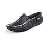 Men's Genuine Leather Loafers Soft Casual Cowhide Driving Shoes Slip On Moccasins Loafers boat Cowhide Mart Lion   