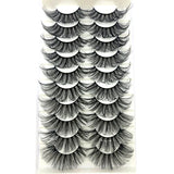 10 pairs natural false eyelashes fake lashes long makeup 3d mink lashes eyelash extension mink eyelashes for beauty MartLion   