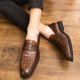 Luxurious Men's Casual Shoes Low Heel Loafers Casual British Style Designer MartLion   