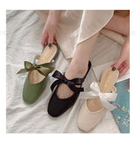 Mazefeng Party Women Mules Slipper Pointed Toe Block Strap Closed Shallow High Heels Shoes Sandals Black Beige Square Heel Pumps Mart Lion   