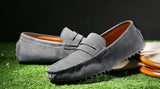 Men's Leather Loafers Casual Shoes Moccasins Slip On Flats Driving Mart Lion   