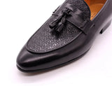Men's Tassel Loafers Genuine Leather Luxury Slip on Dress Shoes Party Wedding Casual MartLion   