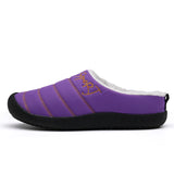 Winter Home Men's Slippers With Thick Plush Indoor Fur Slides Warm Bedroom Shoes House Slipper Mart Lion Purple 5.5 CN