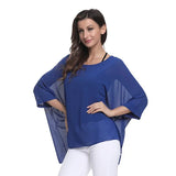 Women Blouses Style Batwing Casual Summer Blouse Shirt Woman MartLion picture color 24 5XL 