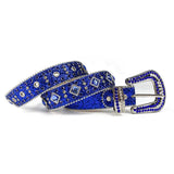 Bling Luxury Strap Rhinestones Belt De Strass Ceinture Femme Crystal Studded Belt for Men's Women Cowboy Cowgirl MartLion   