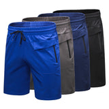 Running Shorts Men's Training Marathon Quick Dry Fitness Gym Sport Shorts With Front Back Pocket Basketball Mart Lion   