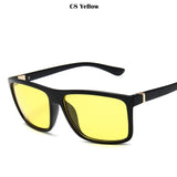 Square Sunglasses Men's Designer Classic Mirror Photochromic de sol MartLion Yellow MULTI 