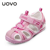 Summer Beach Footwear Kids Closed Toe Toddler Sandals Children Designer Shoes For Boys And Girls Mart Lion 112003-Pink 6 
