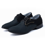 Spring Autumn Men's Casual Shoes Breathable Lace-Up Flats Shoes Wear Dress Mart Lion   