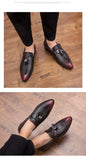 Men's Tassel Soft Moccasins Genuine Leather Casual Loafers Outdoor Driving Flats Shoes Mart Lion   