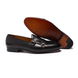 Leather Men's Loafers Monk Strap Wedding Party Casual Dress Shoes Summer Footwear Men MartLion   