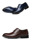 Men Oxfords Shoes British Black Blue Shoes Formal Men MartLion   