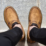  Handmade men's Casual Shoes Soft Breathable Genuine Leather Loafers Flats Footwear Mart Lion - Mart Lion