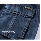 Cargo Jeans Men   Casual Multi-pocket Jeans Male Clothes Denim Jean Pants  Male MartLion   