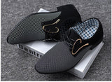 Spring Autumn Men's Casual Shoes Breathable Lace-Up Flats Shoes Wear Dress Mart Lion   