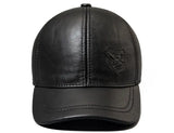 Cowhide baseball cap men's autumn and winter genuine leather hat thermal thickening cotton earmuffs winter hat MartLion   