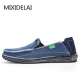 Low Price Men's Breathable Casual Shoes Jeans Canvas Slip Flats Loafer MartLion   