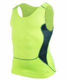 Summer Base Layer Running vests for men's Tank Tops compression Gym Bodybuilding sleeveless Fitness Training White Running Shirt Mart Lion Green S 