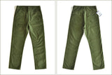 Pants Military Pants  Classic Olive Sateen Men's Baker Pants Satin Cotton Straight Fit MartLion   